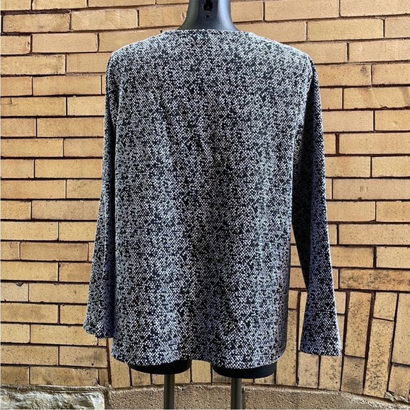 Michael Kors dot knit bell sleeves pull over blouse Size Extra Large - Picture 2 of 5